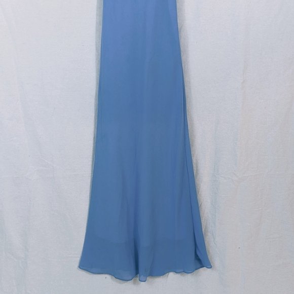 Sky Blue Evening Maxi Dress - Picture 3 of 7
